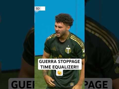 Gage Guerra TIES IT LATE🚨 for Portland!!