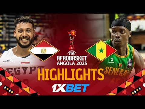 Egypt 🇪🇬 vs Senegal 🇸🇳 | 1XBET Highlights | #AfroBasket 2025