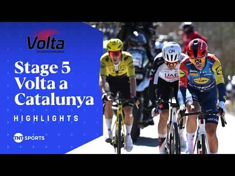 STAMPS HIS AUTHORITY! 🔥 | Men's 2026 Volta a Catalunya Stage 5 Race Highlights | TNT Sports Cycling