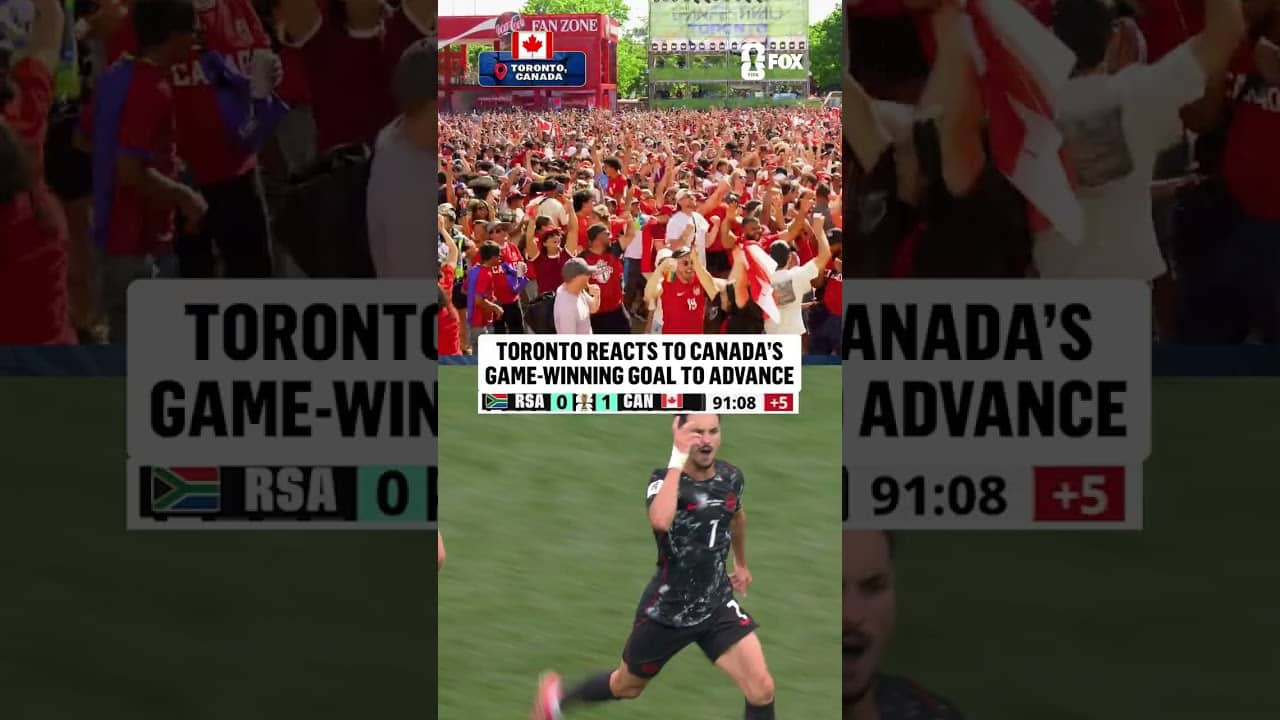 This watch party in Toronto ERUPTED in celebration 🇨🇦