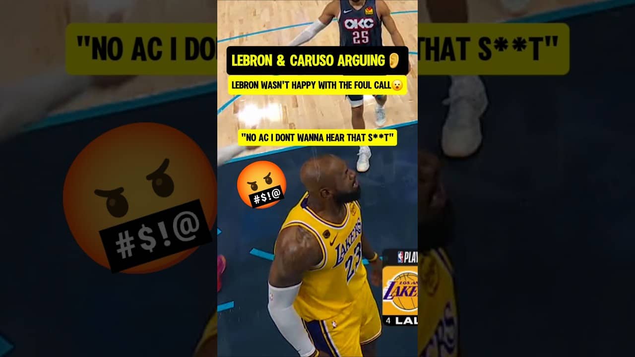 LeBron was FUMING at Caruso😮