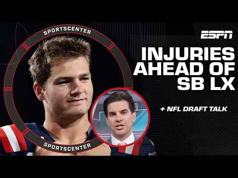Super Bowl LX injury updates 🚨 + Field Yates' NFL Draft needs 🏈 | SportsCenter