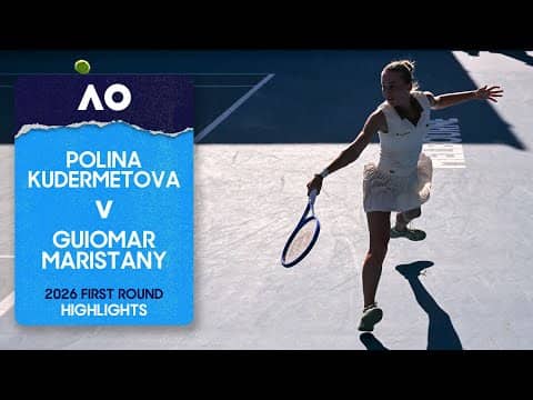 Polina Kudermetova v Guiomar Maristany Highlights | Australian Open 2026 First Round