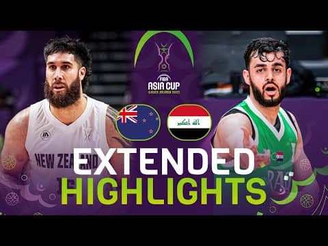 New Zealand 🇳🇿 vs Iraq 🇮🇶 | Extended Highlights | FIBA Asia Cup 2025