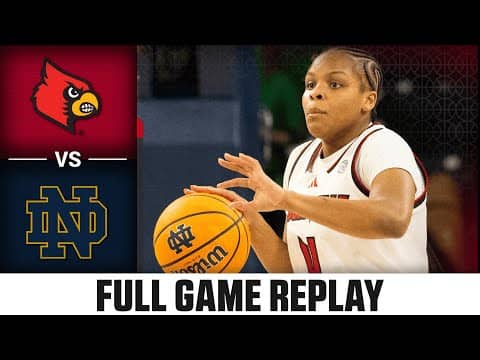 Louisville vs. Notre Dame Full Game Replay | 2025-26 ACC Women's Basketball