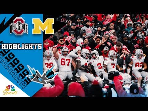No. 1 Ohio State vs. No. 15 Michigan | COLLEGE FOOTBALL HIGHLIGHTS | 11/29/2025 | NBC Sports