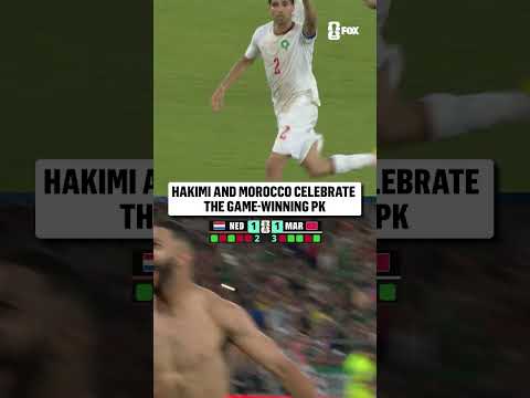 Absolute SCENES in Monterrey Stadium after Morocco sealed its spot in the Round of 16 🇲🇦