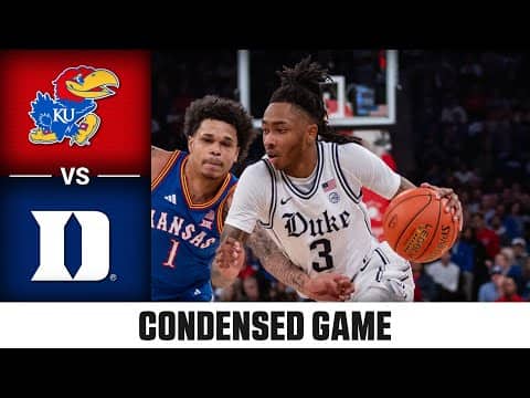 Kansas vs Duke Condensed Game | 2025-26 ACC Men's Basketball