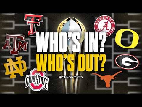 College Football Playoff Rankings Reaction: Who's IN? Who's OUT? | Bracket Prediction