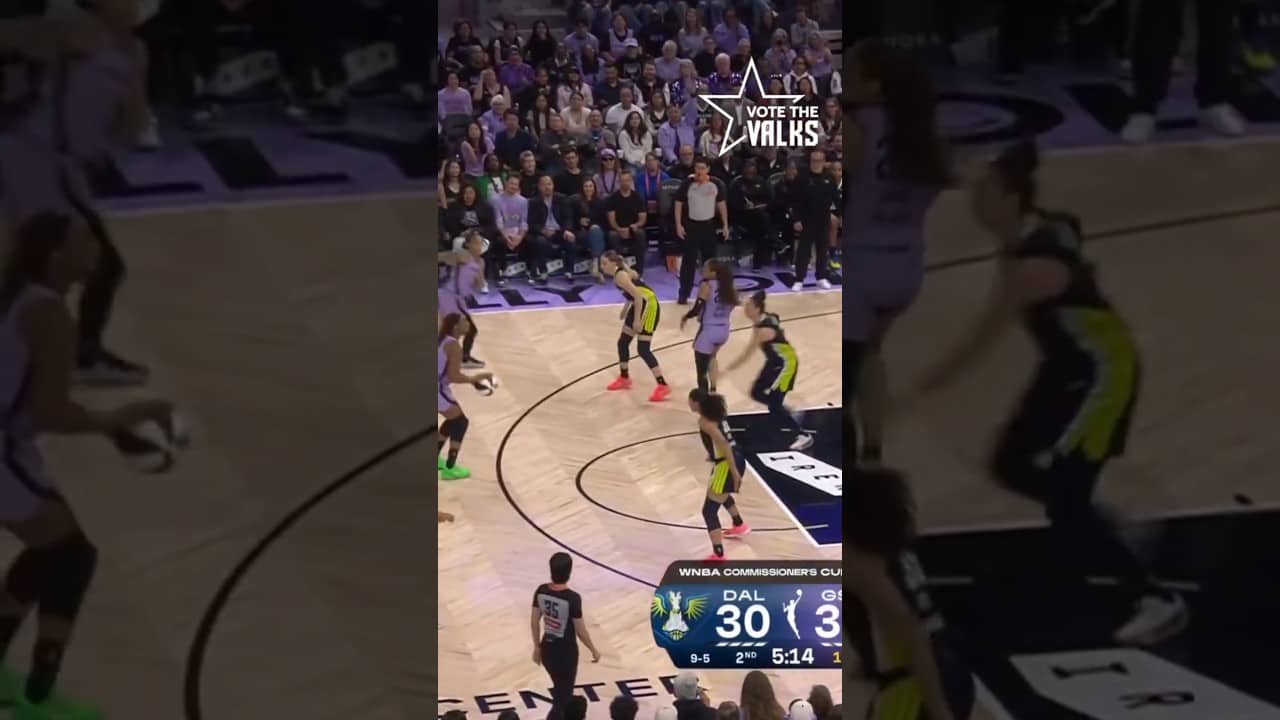 Gabby Williams & K. Thornton Go Back-to-Back from Deep! 🔥🙂‍↔️ #wnba #goldenstatevalkyries #shorts