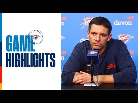 Coach Daigneault Postgame Media Availability | January 18, 2026