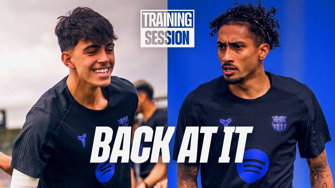 RAPHINHA, BERNAL & CHRISTENSEN TRAIN WITH THE SQUAD  | FC Barcelona Training 🔵🔴