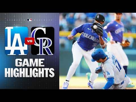 Dodgers vs. Rockies Game Highlights (4/20/26) | MLB Highlights
