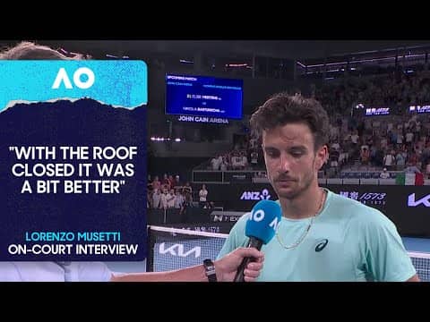 Lorenzo Musetti On-Court Interview | Australian Open 2026 Third Round