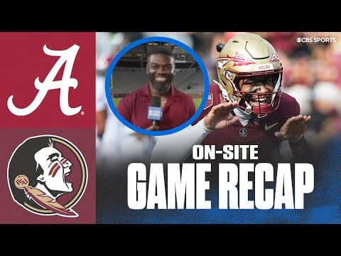 Former Florida State players react to HUGE upset over Alabama 🚨 | On-Site Recap