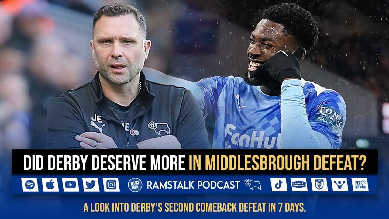 Did Derby Deserve More In Middlesbrough Defeat?