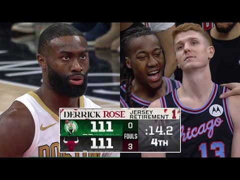 Final 5:45 WILD ENDING Celtics at Bulls 🔥 🌹 | January 24, 2026