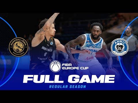 LIVE - Basketball Lowen Braunschweig v Anwil Wloclawek | FIBA Europe Cup 2025-26 | Regular Season