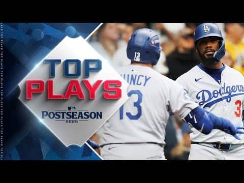 Top MLB Plays of 10/14/25 (Five plays you NEED to see from NLCS Game 2 - Dodgers and Brewers!)