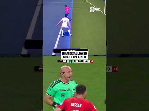 A closer look at the Iran goal that was called offside after VAR review