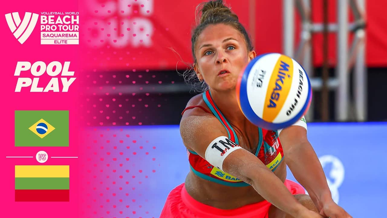 Thamela/Victoria vs. Paulikiene/Raupelyte - Pool Play Highlights | Saquarema 2026 #BeachProTour