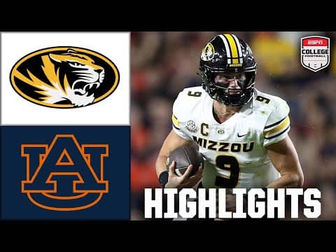 Missouri Tigers vs. Auburn Tigers | Full Game Highlights | ESPN College Football