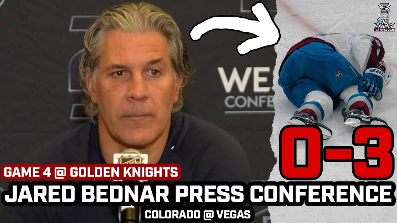 Jared Bednar on MacKinnon Injury, Processing Going Down 0-3 in Round 3, & More Before Game 4 @ Vegas