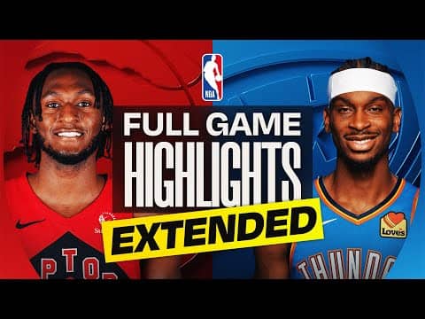 EXTENDED: RAPTORS at THUNDER | FULL GAME HIGHLIGHTS | January 25, 2026