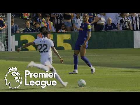 Issa Diop heads in rebound from free kick to open scoring for Fulham | Premier League | NBC Sports