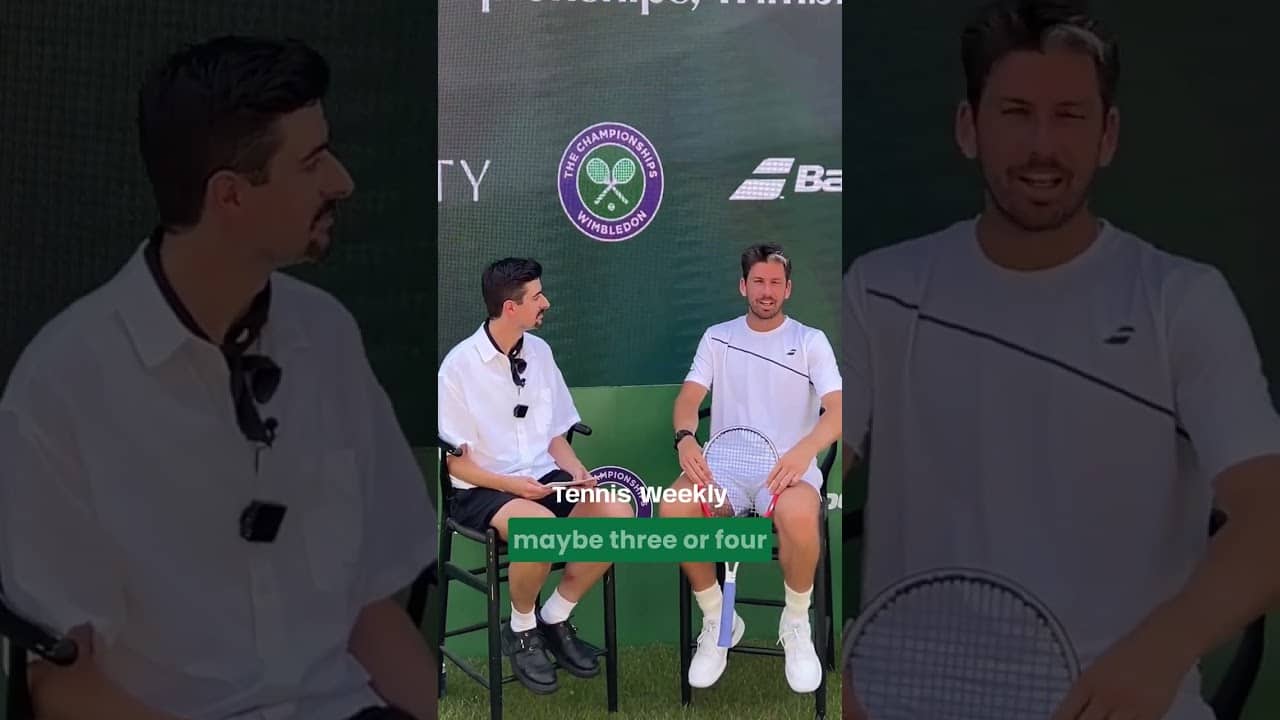 Cam Norrie's secret to a good Wimbledon run is 3-4 Margaritas?! 🍹🤪 #camnorrie #wimbledon #tennis