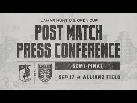 Austin FC Post Match Press Conference | September 17, 2025