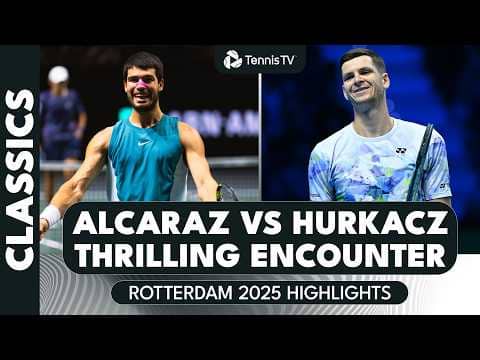 Carlos Alcaraz vs Hubert Hurkacz THRILLER 🥵 | Rotterdam 2025 Extended Highlights