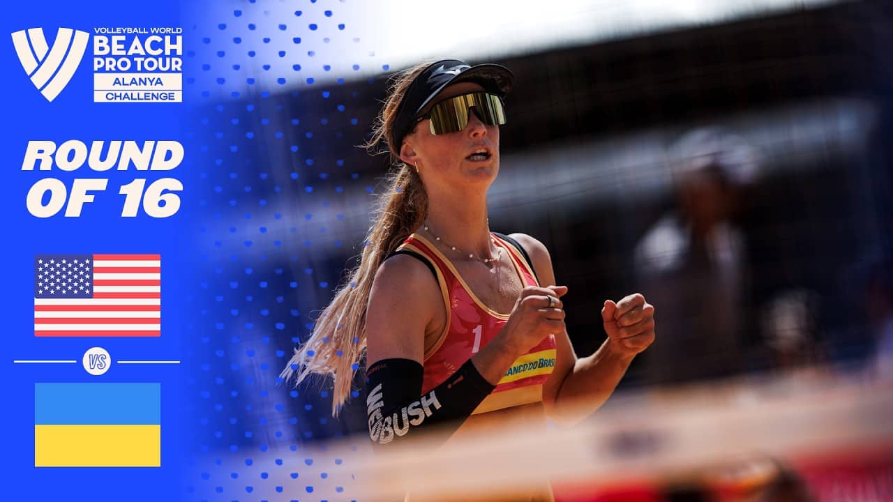 Van Winkle/Phillips vs. Davidova/Khmil - Round of 16 Highlights | Alanya 2026 #BeachProTour
