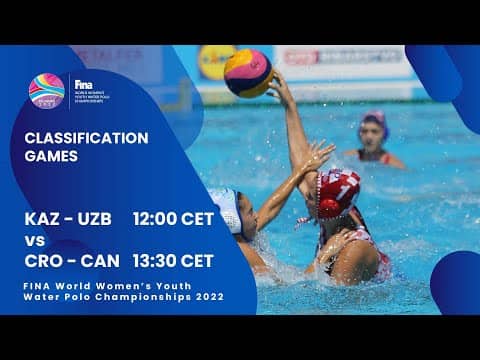 Day 7 CLASSIFICATION GAMES | Morning Session | FINA World Women's Youth Water Polo Championships