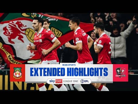 Wrexham vs. Exeter City: Extended Highlights | EFL League One | CBS Sports Golazo