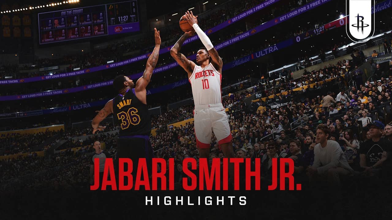 Jabari Smith Jr. (18 points) Highlights vs. Los Angeles Lakers