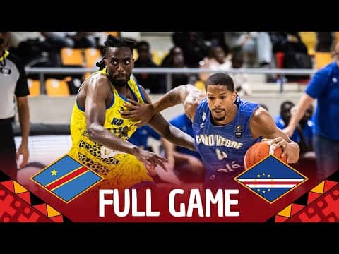 Group Phase | Congo DR v Cape Verde | Full Basketball Game | FIBA AfroBasket 2025