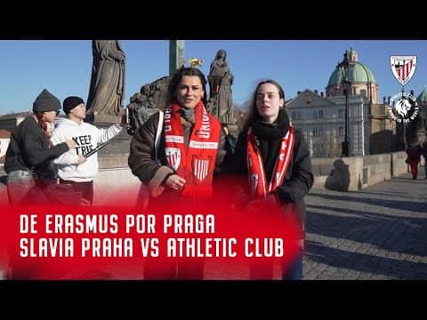 Nos vamos de erasmus por praga I Slavia Praha vs Athletic Club I Champions League J5