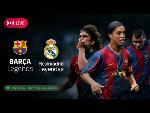 🔴 LIVE | BARÇA LEGENDS vs REAL MADRID LEYENDAS | FC BARCELONA 🔵🔴