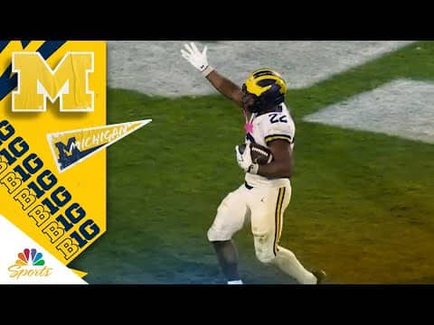 Justice Haynes' touchdown extends Michigan's lead vs. Michigan State | Big Ten on NBC
