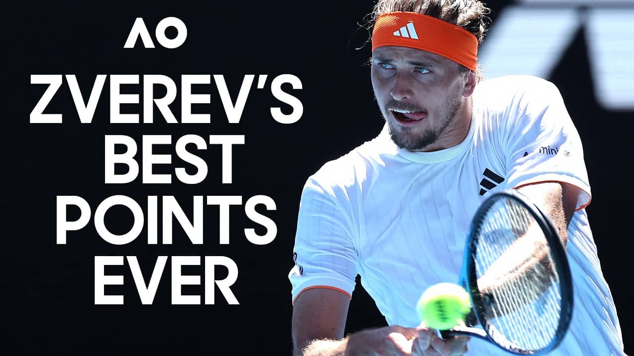 Alexander Zverev's Best Points at the Australian Open