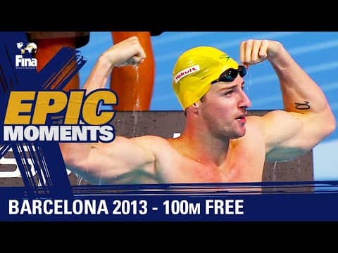 James Magnussen’s Epic 100m Free Gold Defense | #FINABarcelona2013