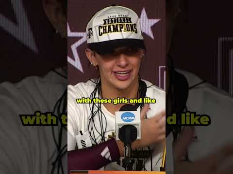 Logan Lednicky on winning her final game with Texas A&M 🥲 #shorts