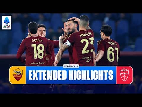 Roma vs. Monza: Extended Highlights | Serie A | CBS Sports Golazo