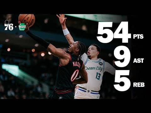 Tyrese Maxey Scores CAREER-HIGH 54 in Overtime Victory