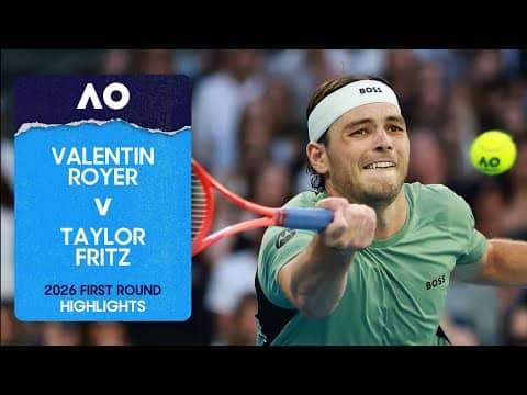 Valentin Royer v Taylor Fritz Highlights | Australian Open 2026 First Round