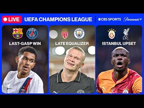 UEFA Champions League 24/7 🔥 | UCL MD2: Barça, Liverpool & MORE | Sunday 10/5 | CBS Sports Golazo