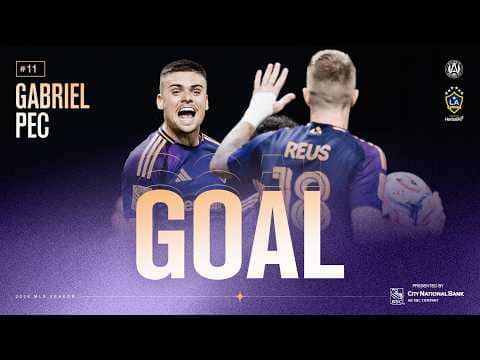 GOAL: Gabriel Pec Scores his Second Goal in FIVE Minutes to Give the Galaxy the Lead