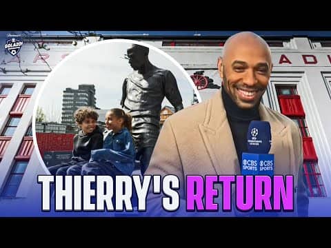Thierry Henry Makes EMOTIONAL Return To Highbury and Arsenal with his kids | CBS Sports Golazo