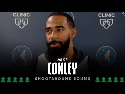 “We Have A Lot Of Firepower In That Starting Unit.” | Mike Conley Shootaround Sound | 12.23.25